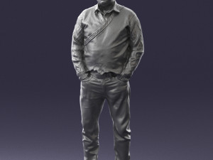 man in black suit 0154 3d print ready 3D Print Model