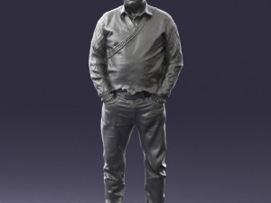 man in black suit 0154 3d print ready 3D Print Model
