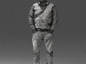 man in black suit 0154 3d print ready 3D Print Model