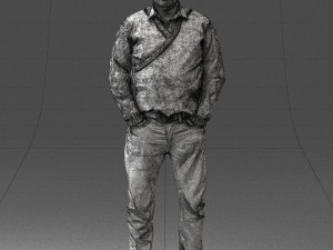 man in black suit 0154 3d print ready 3D Print Model