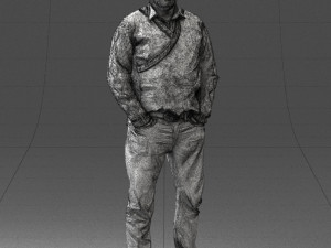 man in black suit 0154 3d print ready 3D Print Model