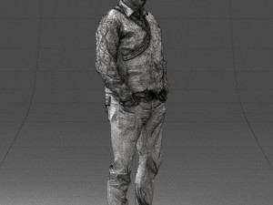 man in black suit 0154 3d print ready 3D Print Model