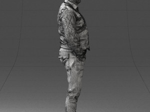 man in black suit 0154 3d print ready 3D Print Model