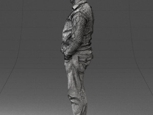 man in black suit 0154 3d print ready 3D Print Model