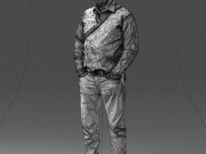 man in black suit 0154 3d print ready 3D Print Model