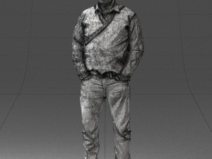 man in black suit 0154 3d print ready 3D Print Model