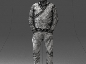 man in black suit 0154 3d print ready 3D Print Model