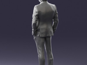 man in blue suit 0155 3D मॉडल