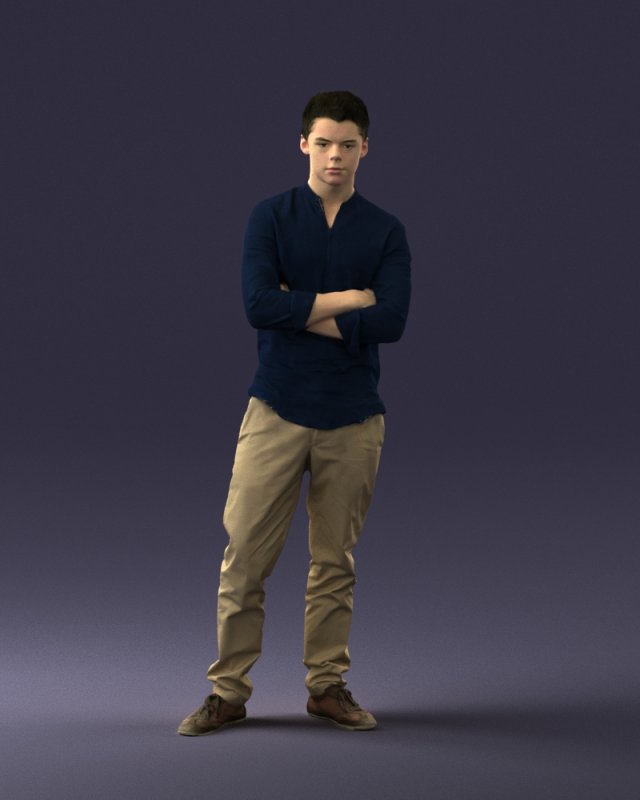 man in pose 0156 3D Model .c4d .max .obj .3ds .fbx .stl .blend 