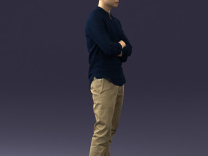 man in pose 0156 3D Model
