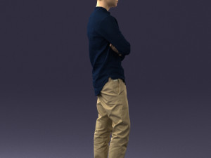 man in pose 0156 3D Model