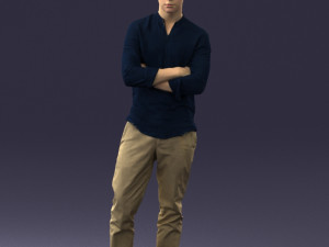 man in pose 0156 3D Model