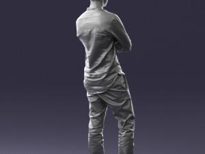 man in pose 0156 3D Model