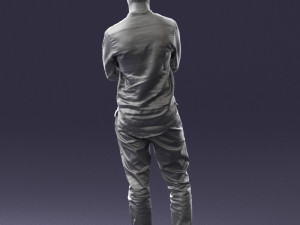 man in pose 0156 3D Model