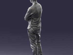 man in pose 0156 3D Model