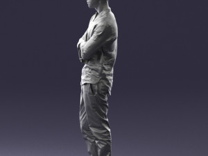 man in pose 0156 3D Model