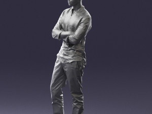 man in pose 0156 3D Model