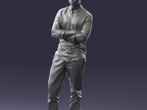man in pose 0156 3D Model