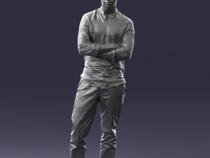 man in pose 0156 3D Model