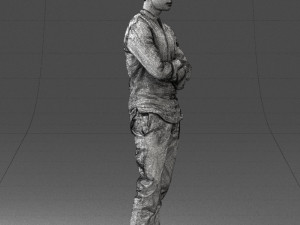man in pose 0156 3D Model