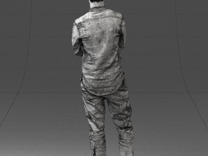 man in pose 0156 3D Model