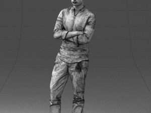 man in pose 0156 3D Model