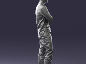 man in pose 0156 3d print ready Modelo de impresión 3D