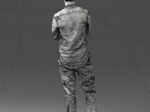 000490 Casual Young Man Standing Arms Crossed 3d print ready 3D Print Model