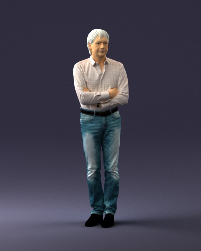 old man 0164 3d print ready 3D 프린트 모델 .c4d .max .obj .3ds .fbx .stl .blend 