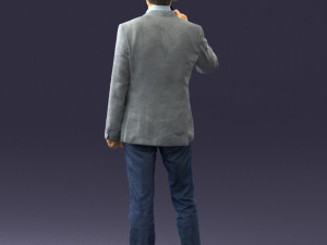 man with microphone 0167 Modelo 3D