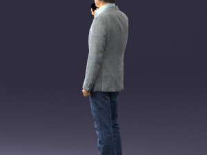 man with microphone 0167 Modelo 3D