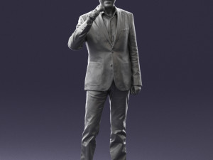man with microphone 0167 Modelo 3D