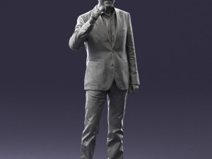 man with microphone 0167 Modelo 3D