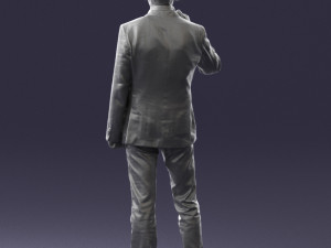 man with microphone 0167 Modelo 3D
