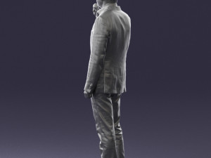 man with microphone 0167 Modelo 3D