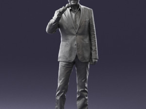man with microphone 0167 Modelo 3D