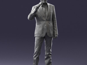 man with microphone 0167 Modelo 3D
