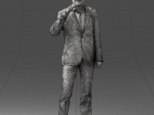man with microphone 0167 Modelo 3D