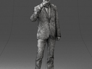 man with microphone 0167 Modelo 3D