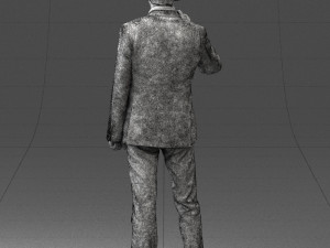 man with microphone 0167 Modelo 3D