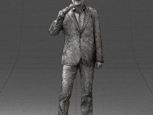 man with microphone 0167 Modelo 3D