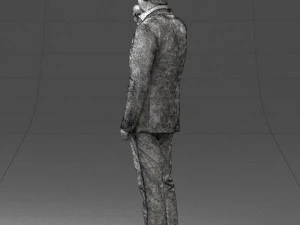000503 Male Reporter with Microphone Presenter Character 3d print ready 3D Print Model