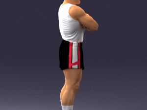 man in shorts 0168 3D Модель