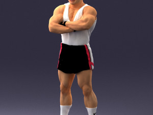 man in shorts 0168 3D Модель