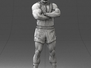 man in shorts 0168 3D Модель