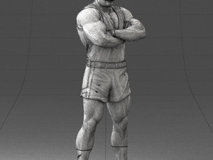man in shorts 0168 3D Модель