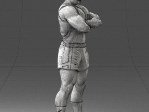 man in shorts 0168 3D Модель
