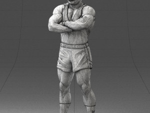 man in shorts 0168 3D Модель
