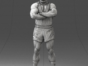man in shorts 0168 3D Модель