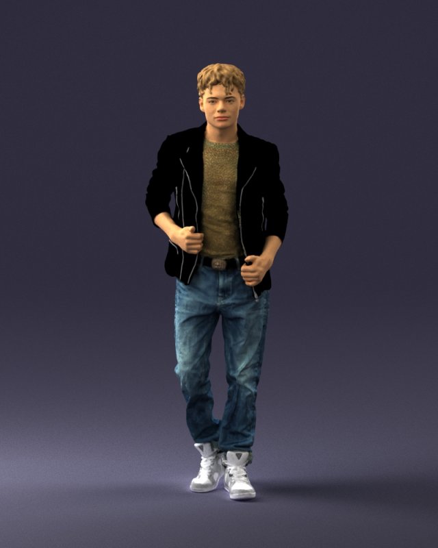 man in pose 0170 3D मॉडल .c4d .max .obj .3ds .fbx .stl .blend 